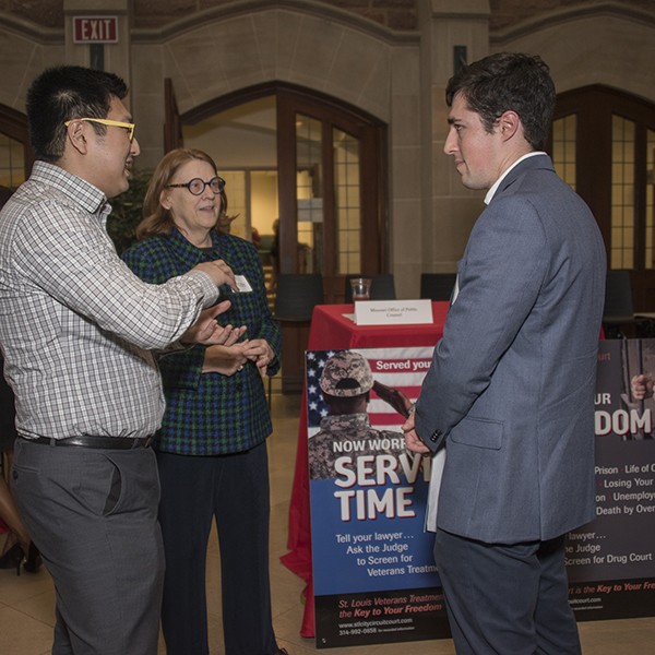 WashULaw students at the Public Interest Forum