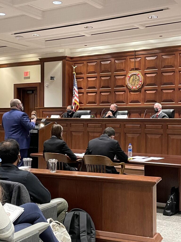 Courtroom scene