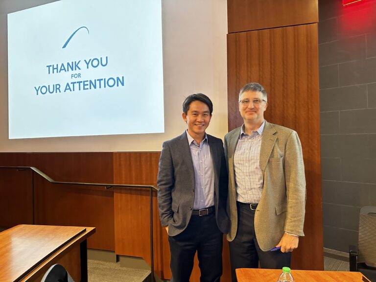 Professor Jyh-An Lee with Professor Oskar Liivak, Cornell Law School