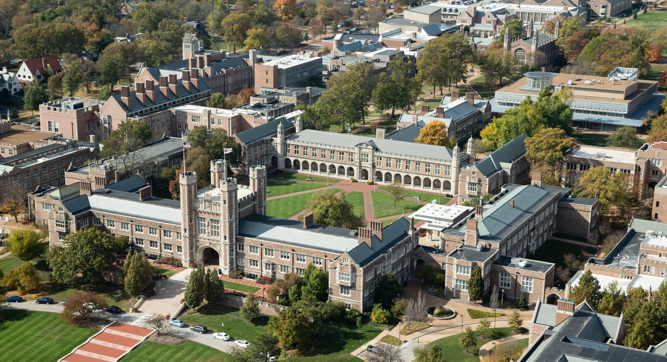 WashU Law aerial campus photo
