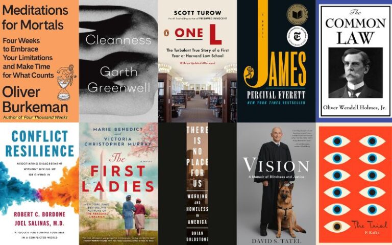 display of book covers the faculty recommend