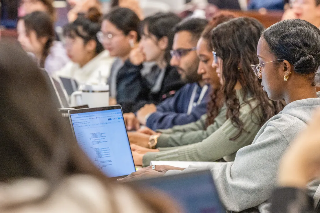 WashU students in class.