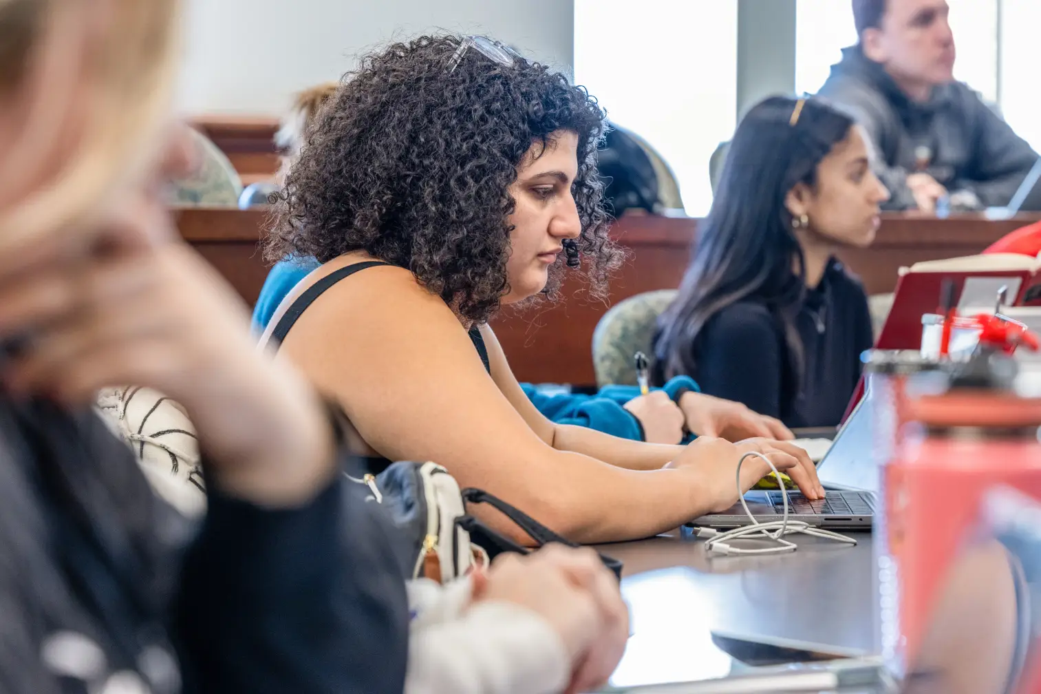 WashU Law student in classroom
