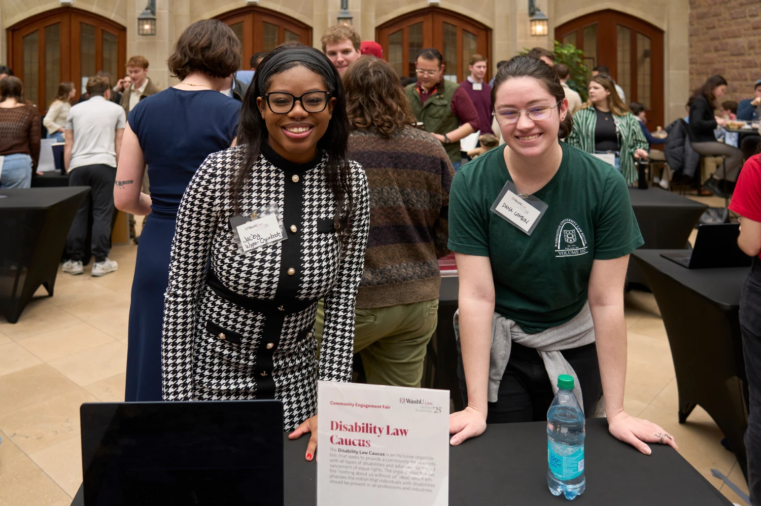 WashU Law students at event