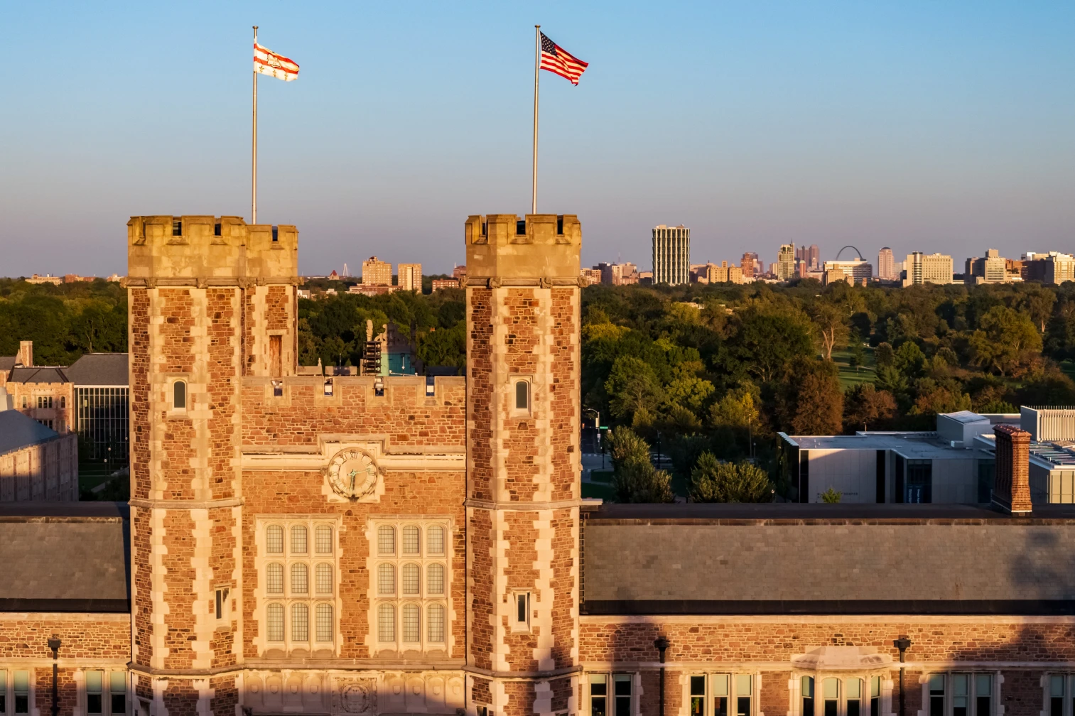 WashU and St. Louis skyline