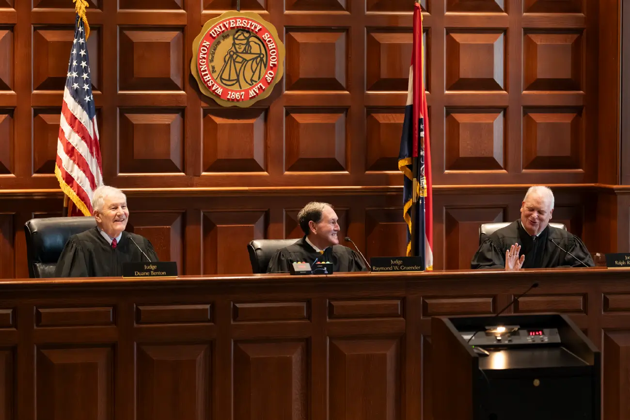 Eighth Circuit judges – The Honorable Raymond W. Gruender; The Honorable Duane Benton; and The Honorable Ralph Erickson