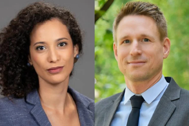 Professors Dvoskin and Frankenreiter attending Harvard Stanford Yale Junior Faculty Forum