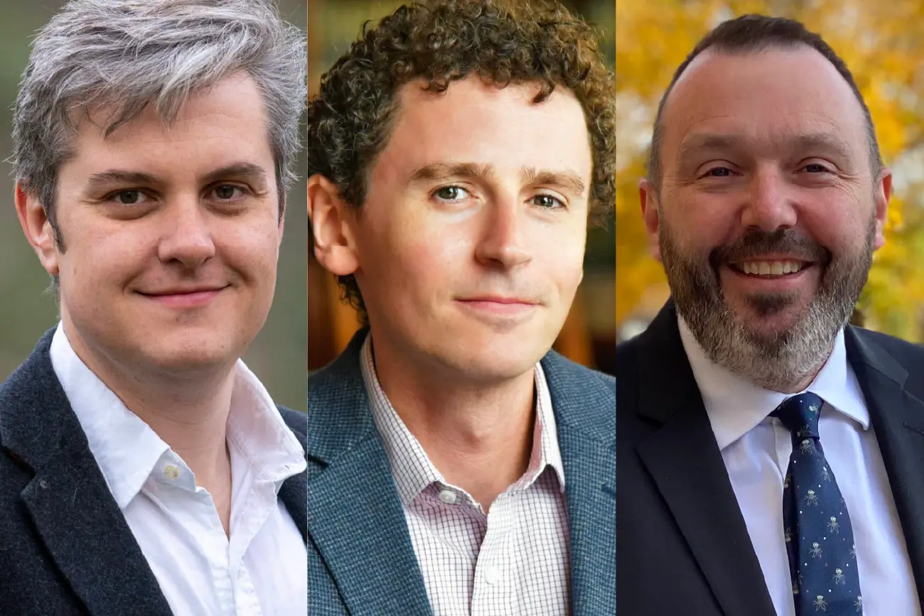 Top 100 legal scholars winners Professor Daniel Epps, Ben Levin, and Neil Richards