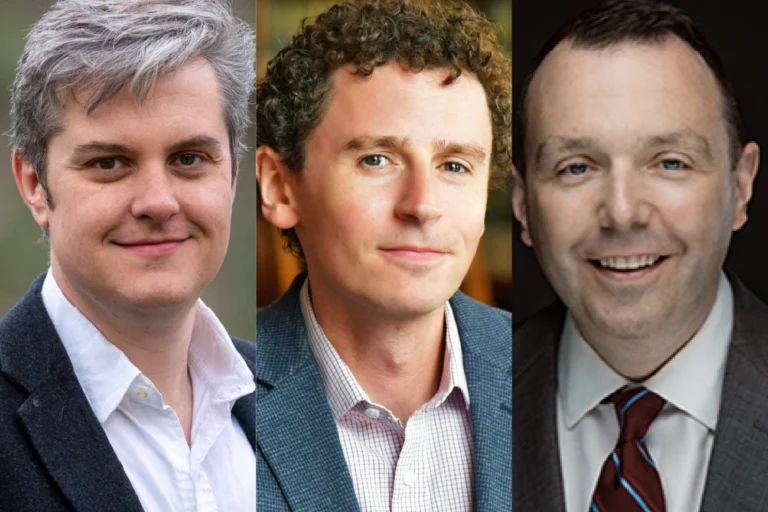 Top 100 legal scholars winners Professor Daniel Epps, Ben Levin, and Neil Richards