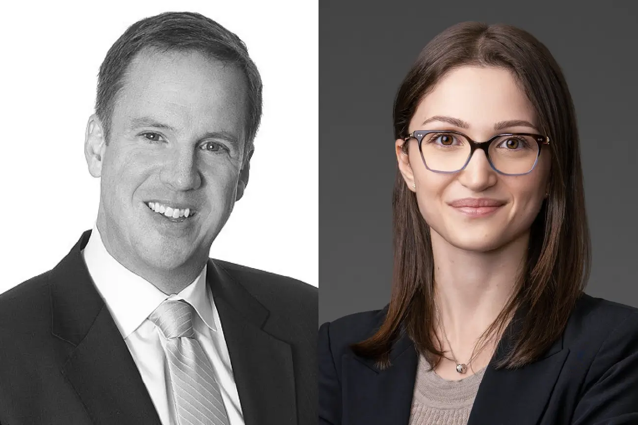 WashU Law Alumni W. Gordon Dobie, JD ’86, and his daughter, Kristina A. Gliklad, JD ’20,